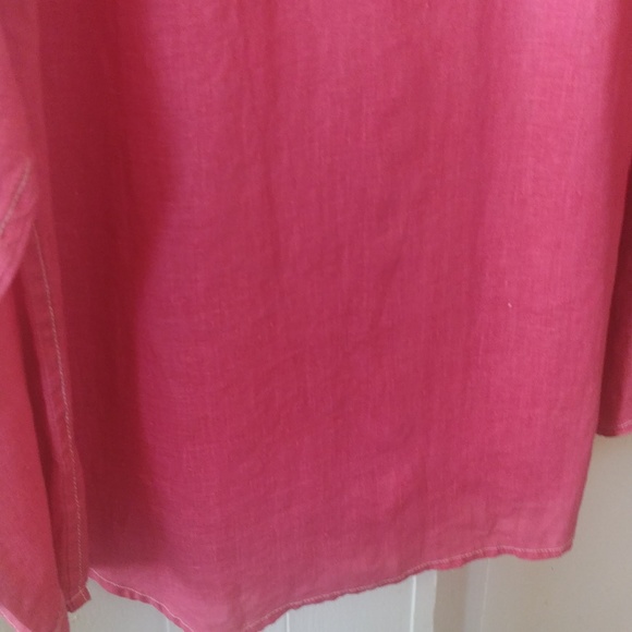 Tommy Bahama Relax 💯 percent Linen color is Called Ruby Red NWT - Picture 6 of 7